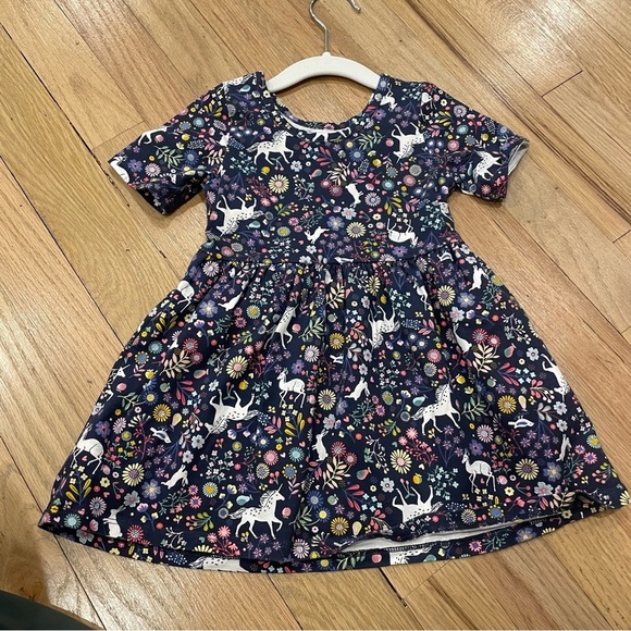Baby Gap Floral Kids Dress with Unicorn Print - Picture 2 of 3